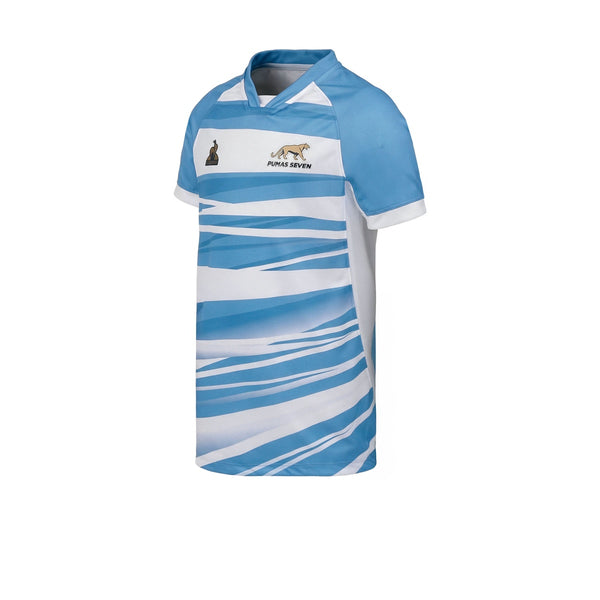 Camiseta De Los Pumas Seven Le Coq Sportif Oficial Niño Niña Blanca