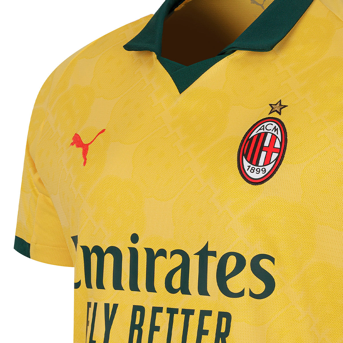 Camiseta De Milan Puma Tercer Recambio Amarilla