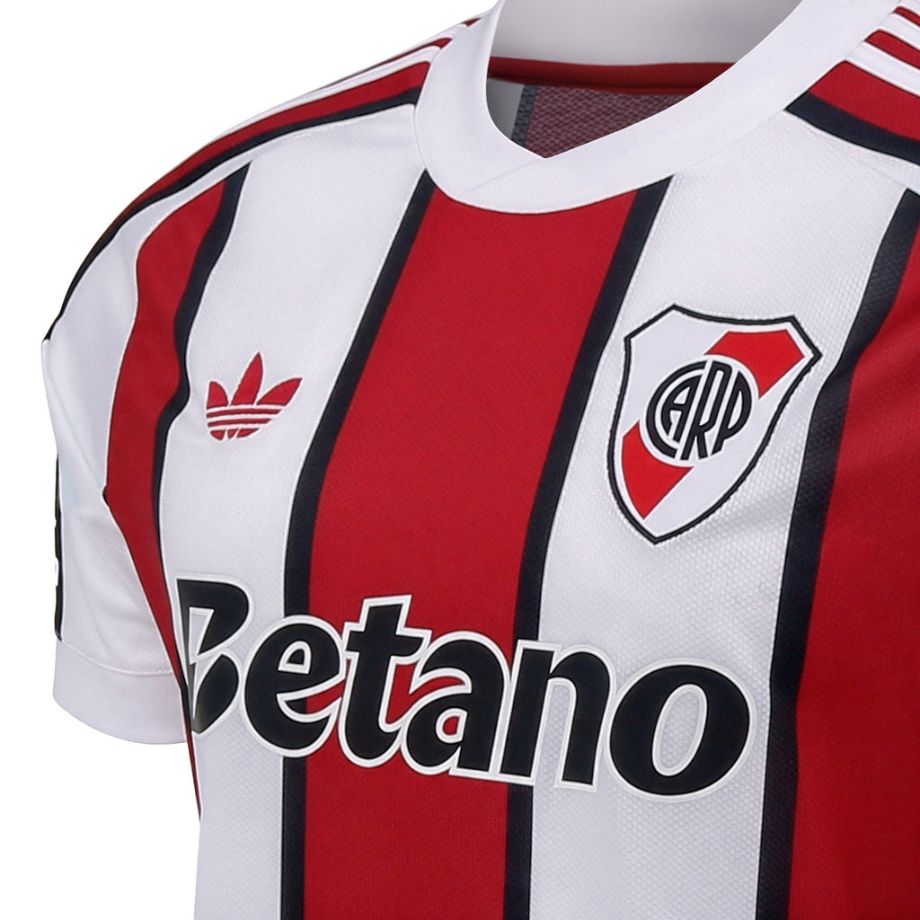 Camiseta De River Adidas Alternativa Sponsor Blanca