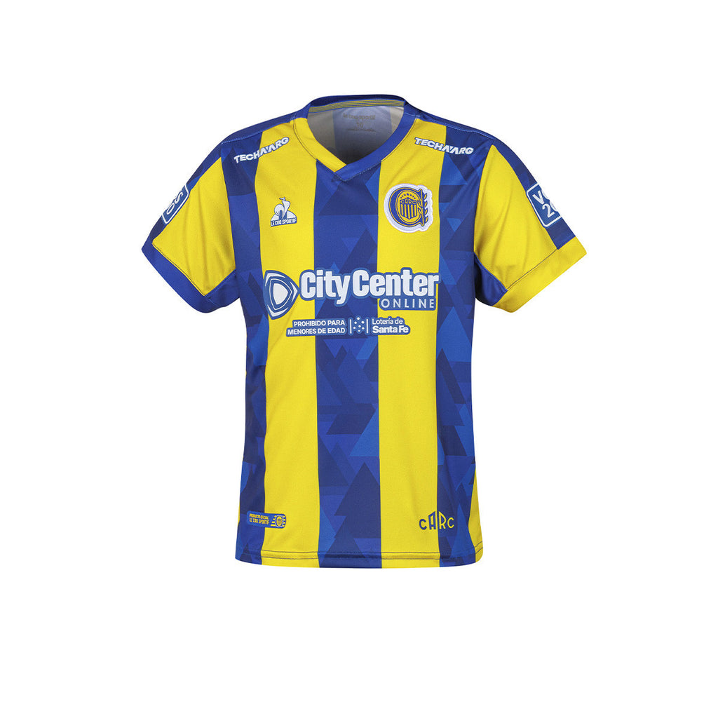 Camiseta De Rosario Central Le Coq Sportif Oficial Sponsor Niño Niña Azul