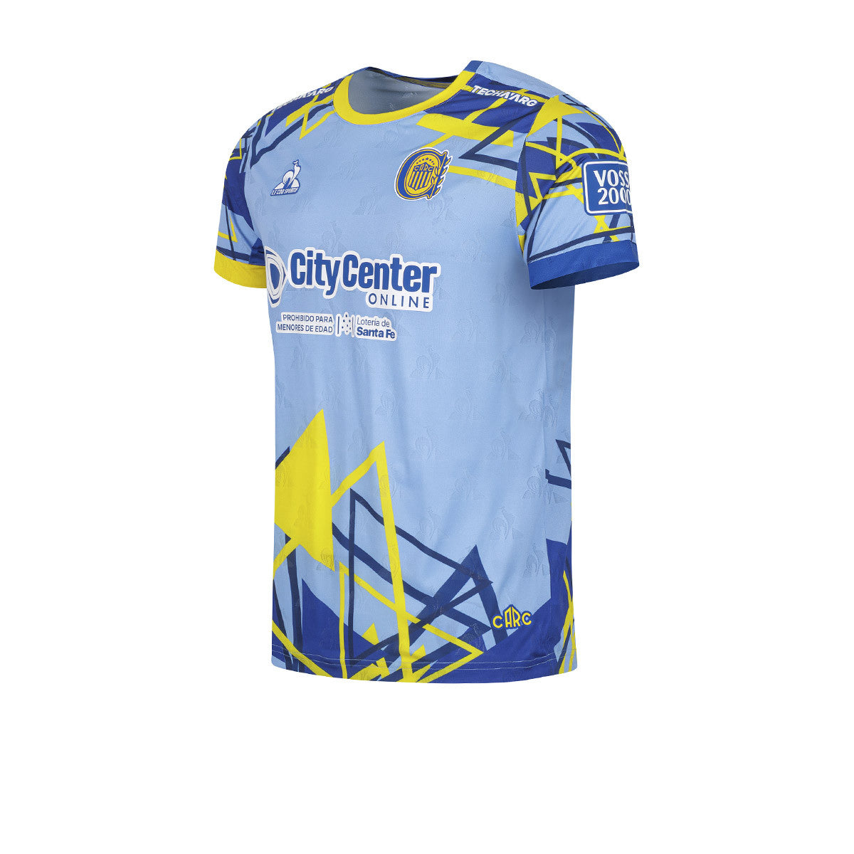Camiseta De Rosario Central Le Coq Sportif Tercer Recambio Pro Con Sponsor Celeste