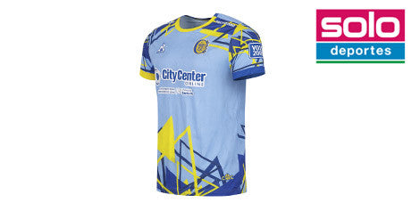 Camiseta De Rosario Central Le Coq Sportif Tercer Recambio Pro Con Sponsor Celeste