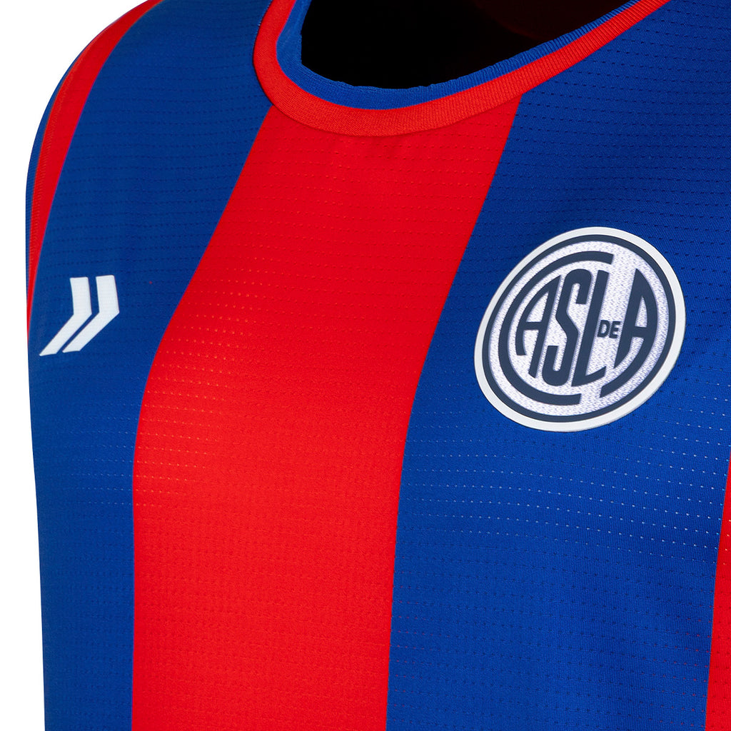 Camiseta De San Lorenzo De Basquet Atomik Oficial Azul
