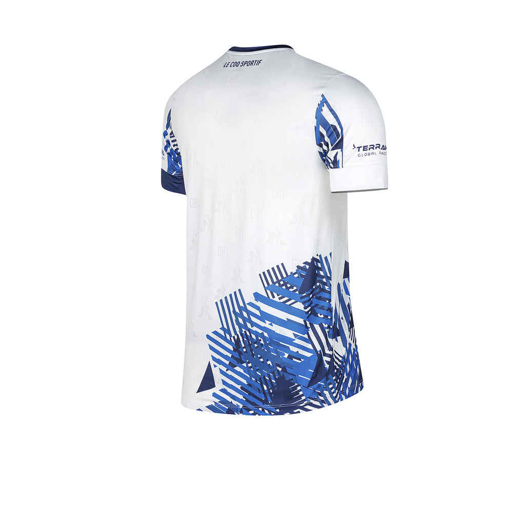 Camiseta De Talleres Le Coq Sportif Alternativa Pro Sponsor Blanca