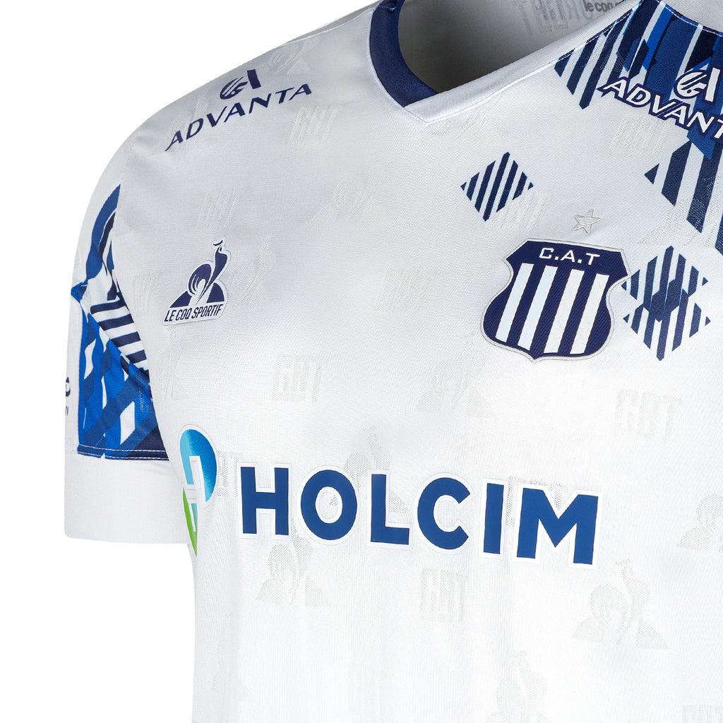Camiseta De Talleres Le Coq Sportif Alternativa Pro Sponsor Blanca