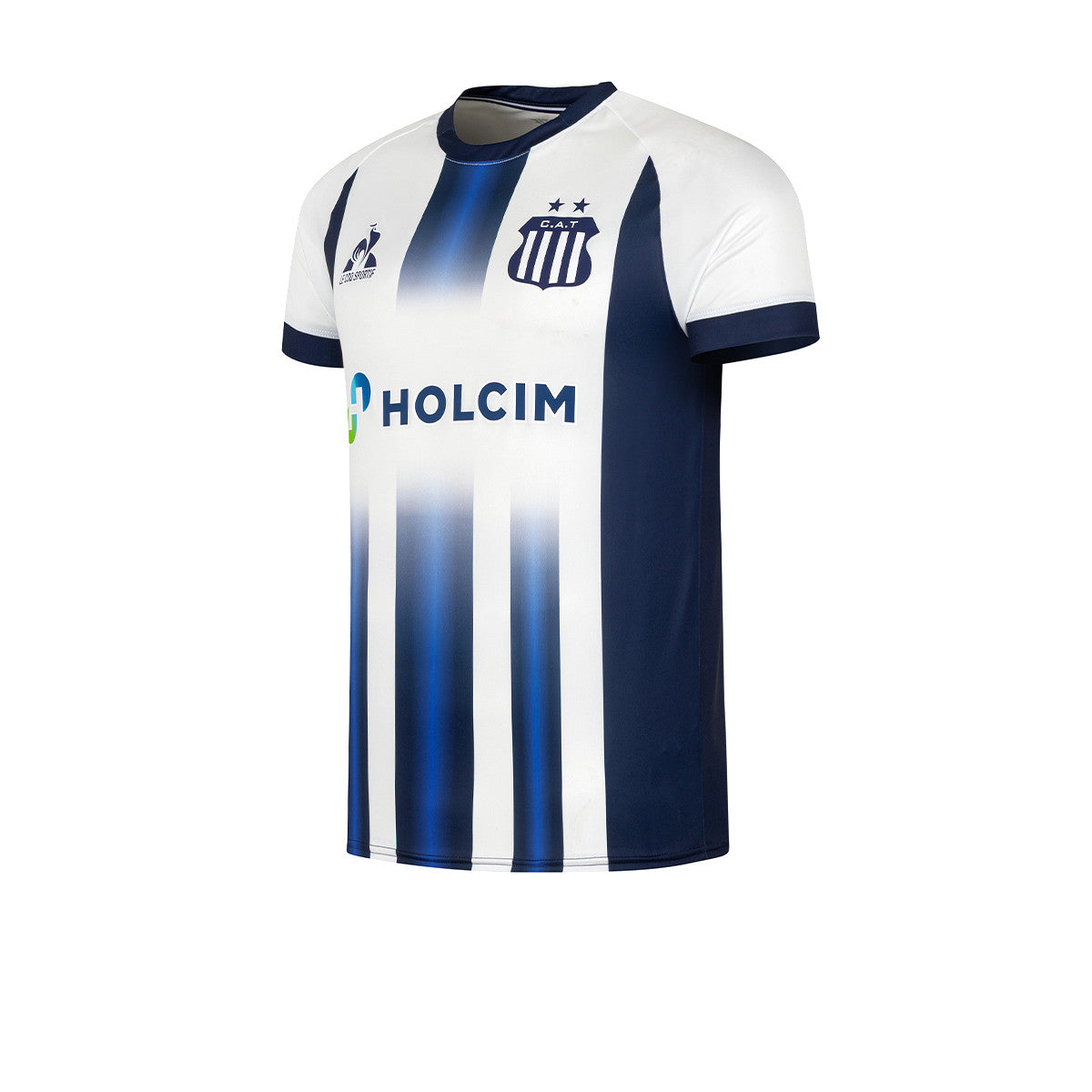 Camiseta De Talleres Le Coq Sportif Oficial Sponsor Blanca