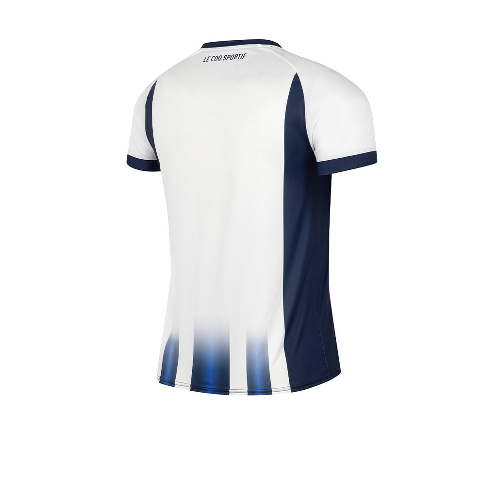 Camiseta De Talleres Le Coq Sportif Oficial Sponsor Blanca
