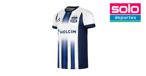 Camiseta De Talleres Le Coq Sportif Oficial Sponsor Blanca