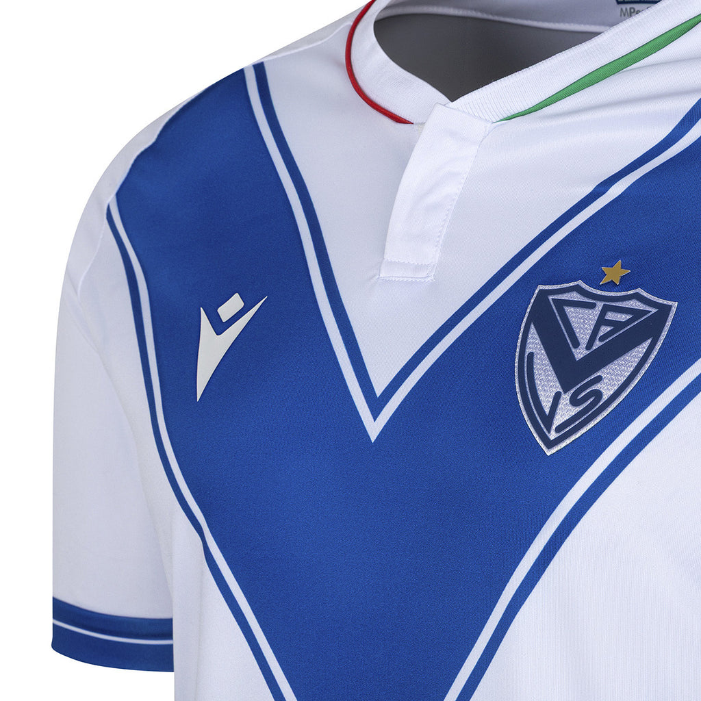 Camiseta De Velez Macron Oficial Blanca