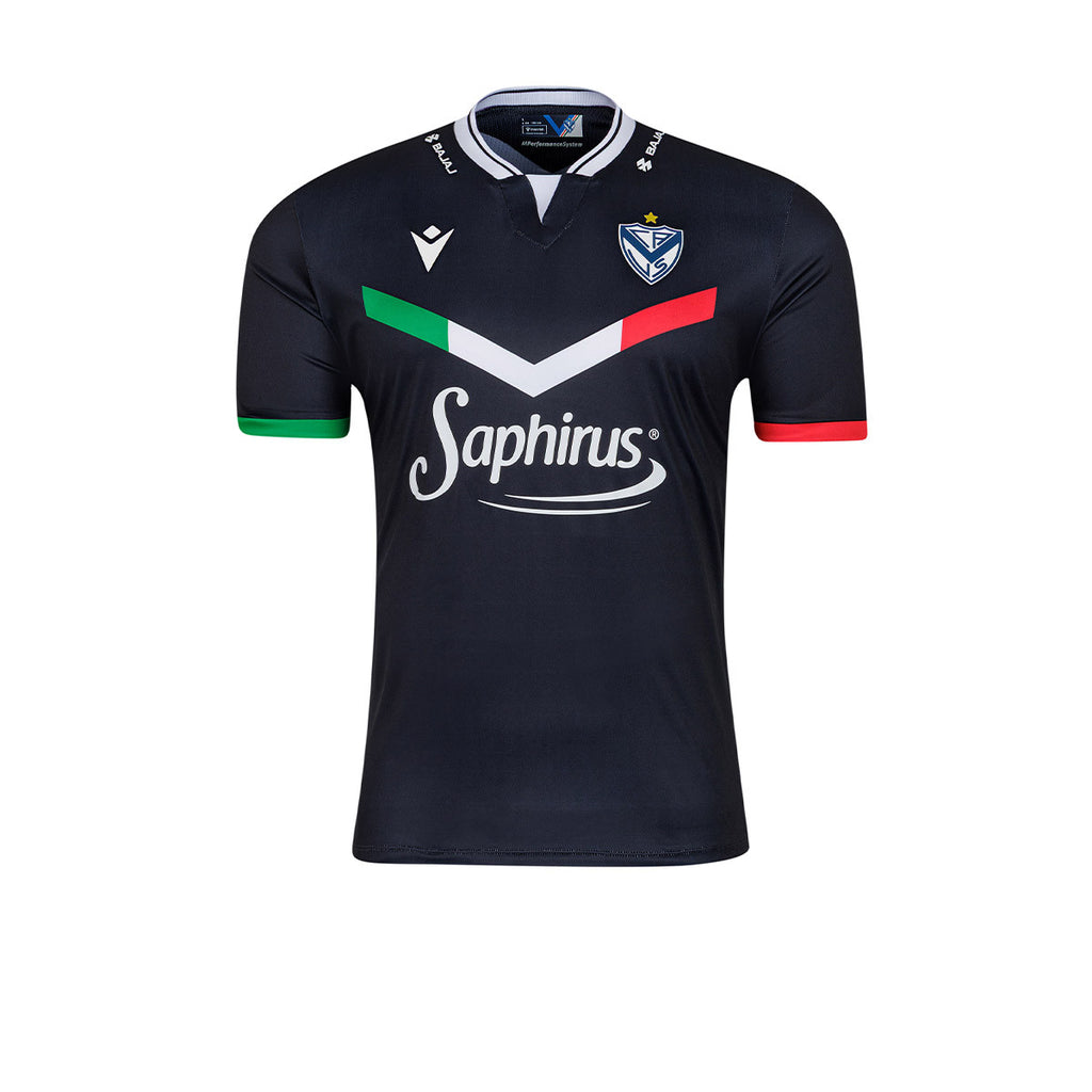 Camiseta De Velez Macron Tercer Recambio Sponsor Negra