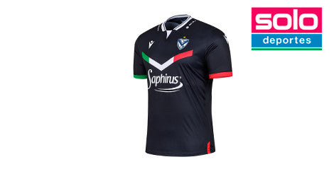 Camiseta De Velez Macron Tercer Recambio Sponsor Negra