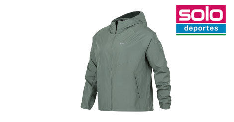 Campera Con Capucha Nike De Running Miller Verde