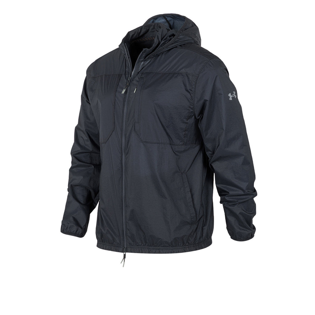 Campera Con Capucha Under Armour De Trekking Negra