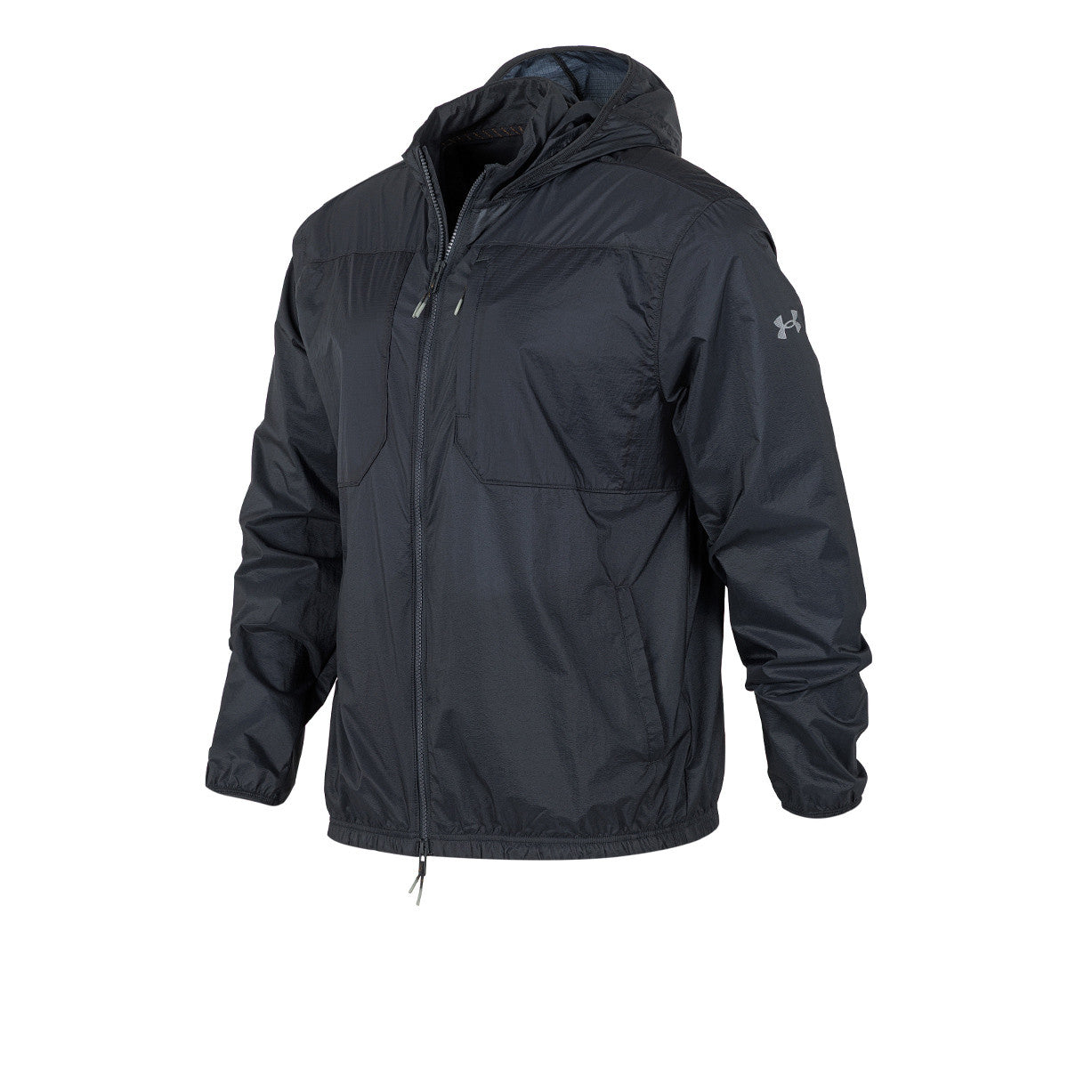 Campera Con Capucha Under Armour De Trekking Negra