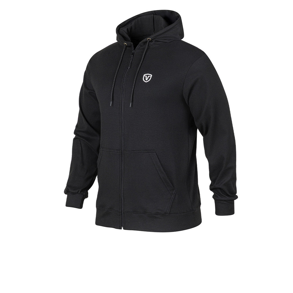 Campera Con Capucha Vairo De Entrenamiento Crowd Negra