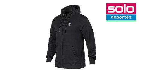 Campera Con Capucha Vairo De Entrenamiento Crowd Negra
