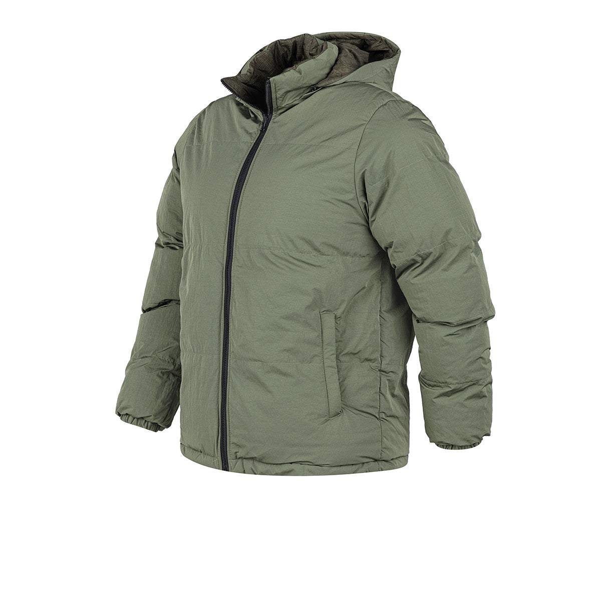Campera De Abrigo Con Capucha Flash Reversible 2.0 Verde