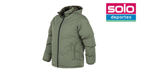Campera De Abrigo Con Capucha Flash Reversible 2.0 Verde