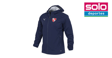 Campera De Independiente Con Capucha Puma Rain Entrenamiento Azul