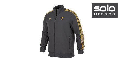 Campera De Manchester United Adidas Terrace Icons Gris