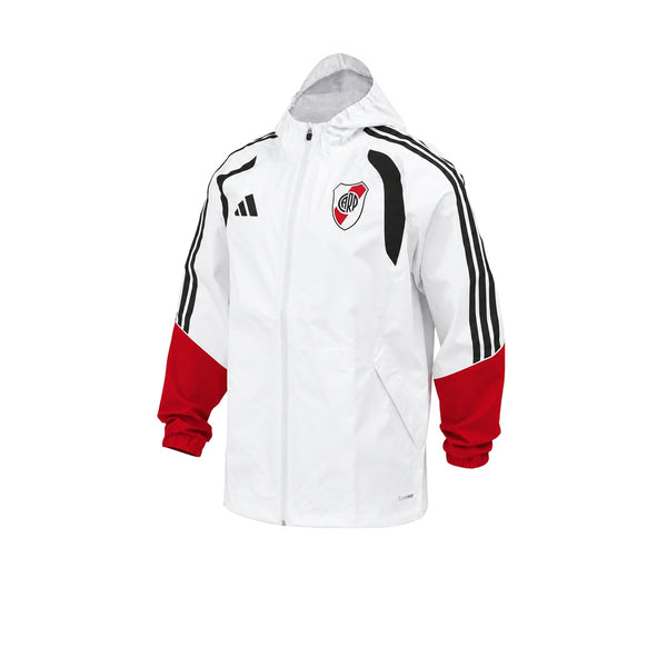 Campera De River De Lluvia Adidas Tiro 26 Blanca