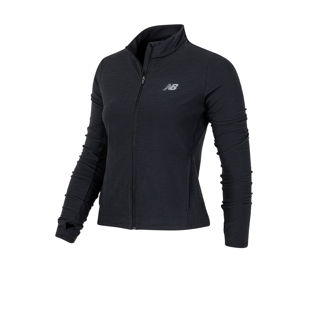 Campera New balance De Entrenamiento Space Dye Mujer Negra