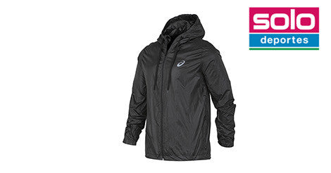 Campera Rompeviento Asics De Running Negra
