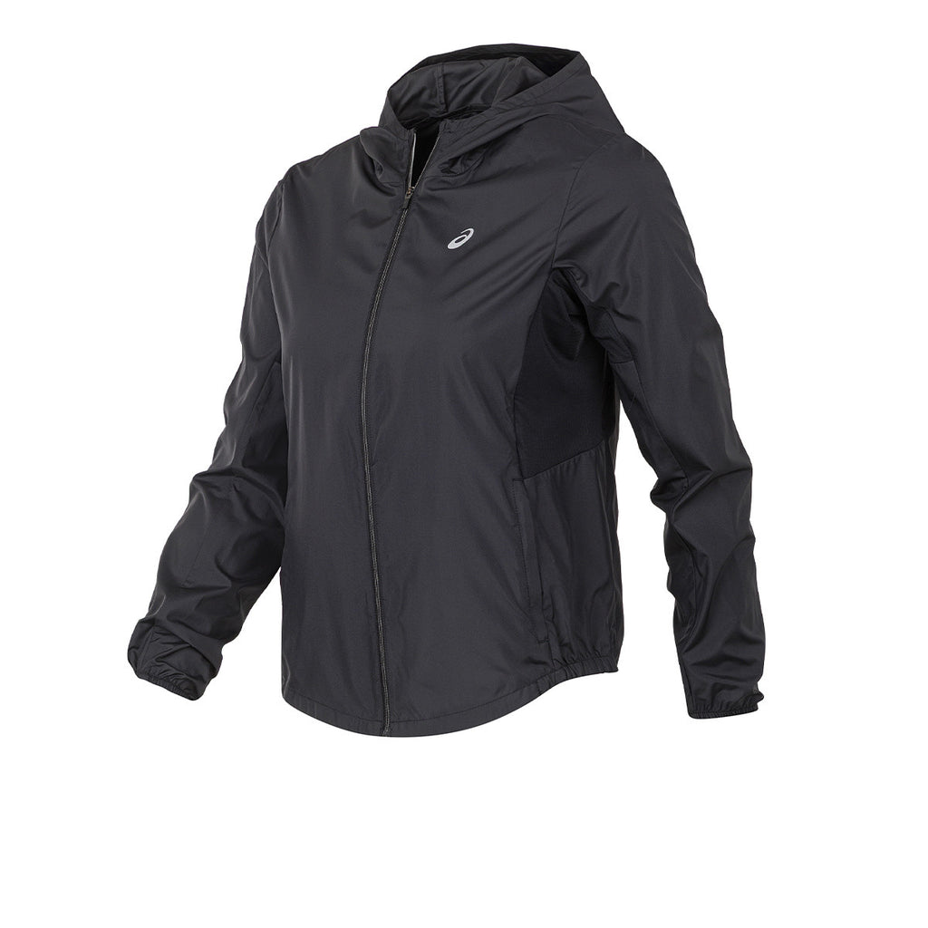 Campera Rompeviento Asics De Running Silver Mujer Negra