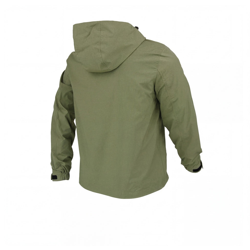 Campera Rompeviento Con Capucha Hang Loose Fohen Verde