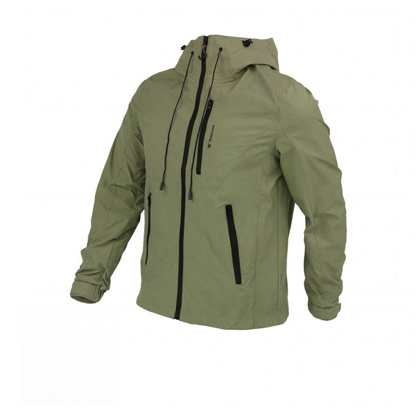 Campera Rompeviento Con Capucha Hang Loose Fohen Verde