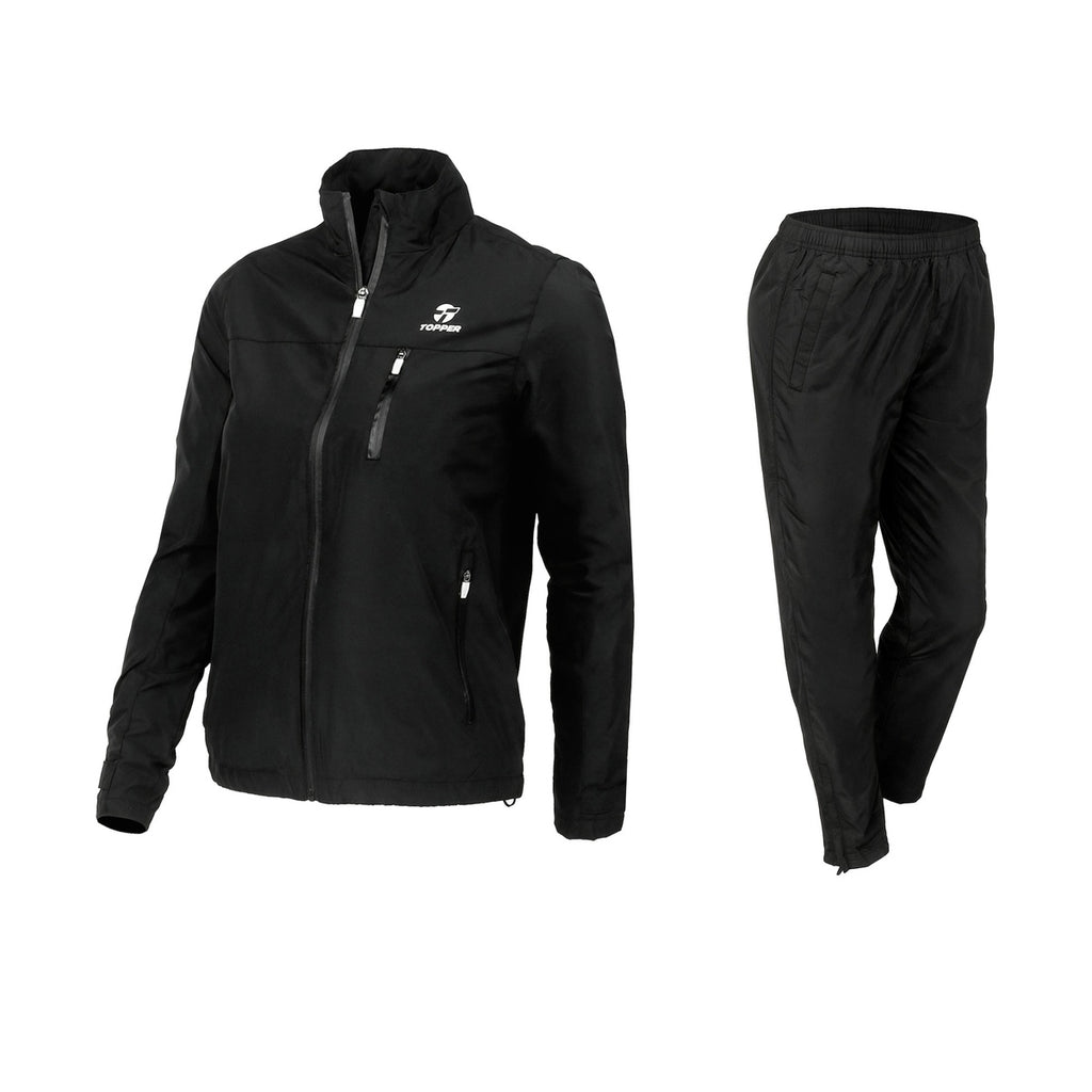 Conjunto Topper De Entrenamiento Rise Mujer Negro