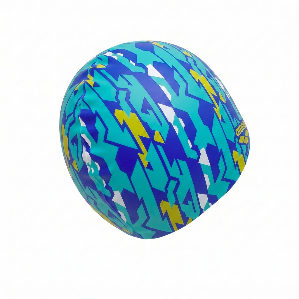 Gorro De Natacion Arena Print 2 Niña Azul