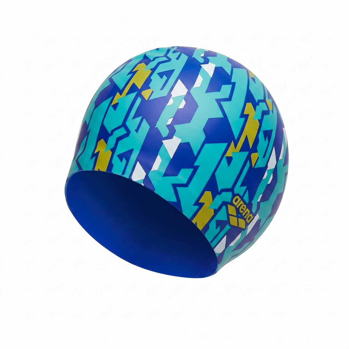Gorro De Natacion Arena Print 2 Niña Azul
