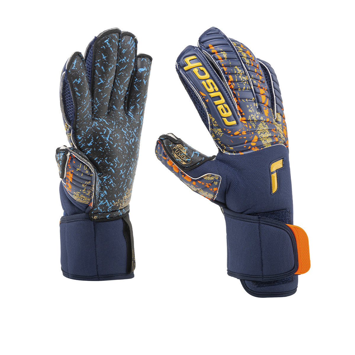 Guantes De Arquero Reusch Attrakt Pro Fusion Advance Azul