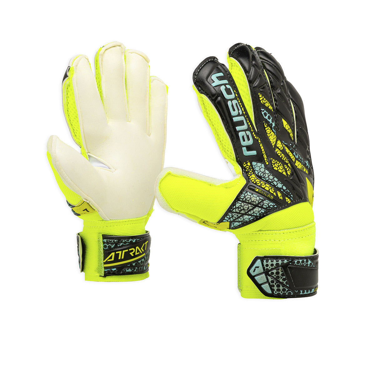 Guantes De Arquero Reusch Attrakt Storm Gold Niño Niña Negro