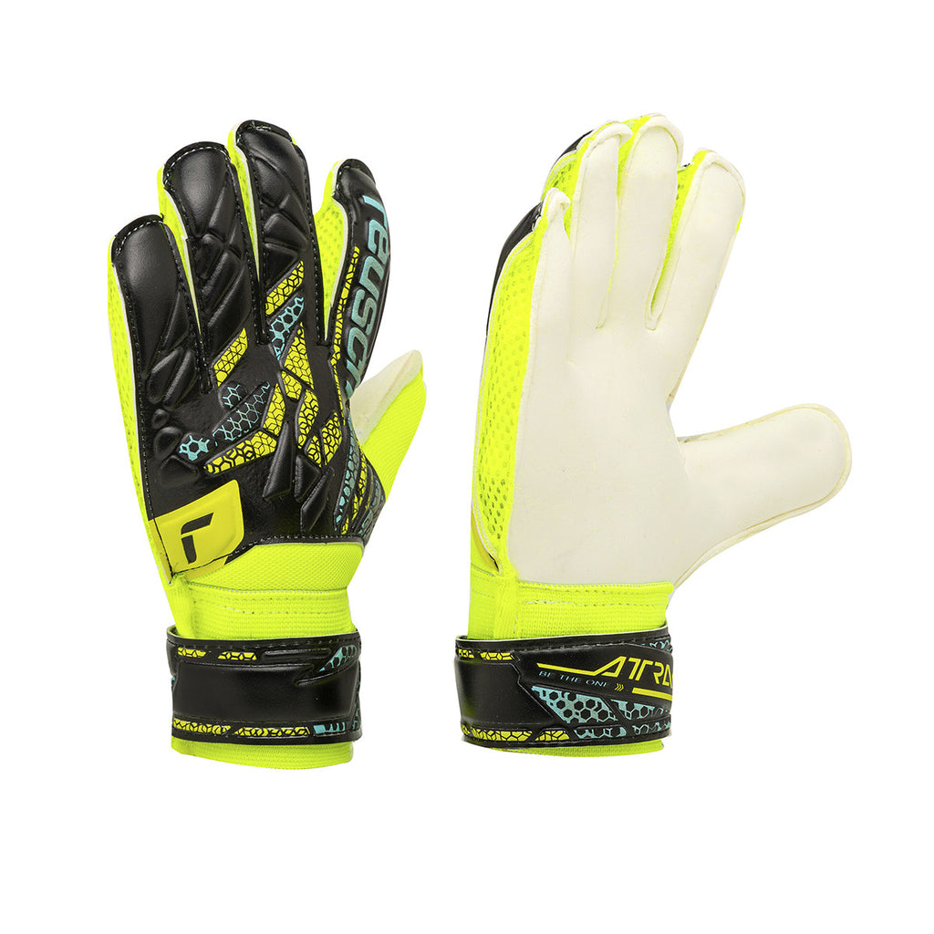 Guantes De Arquero Reusch Attrakt Storm Gold Niño Niña Negro