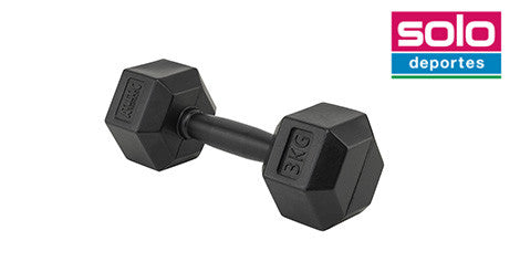 Mancuerna 3 Kg PVC Atletic Negra