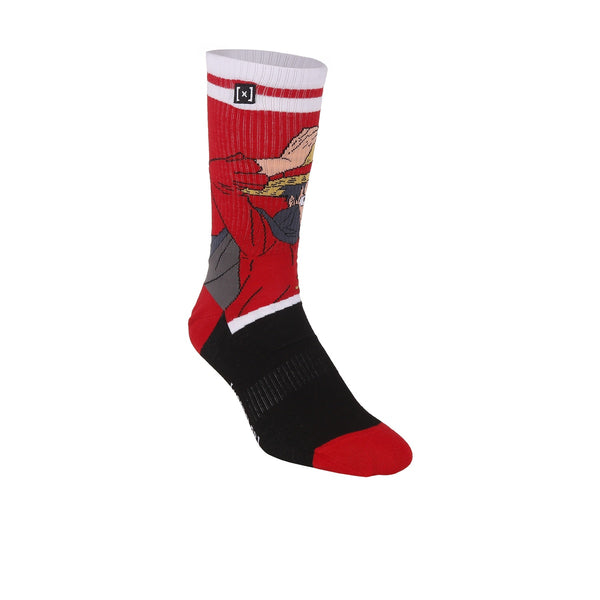 Medias Con Caña Capslab One Piece Luffy Roja