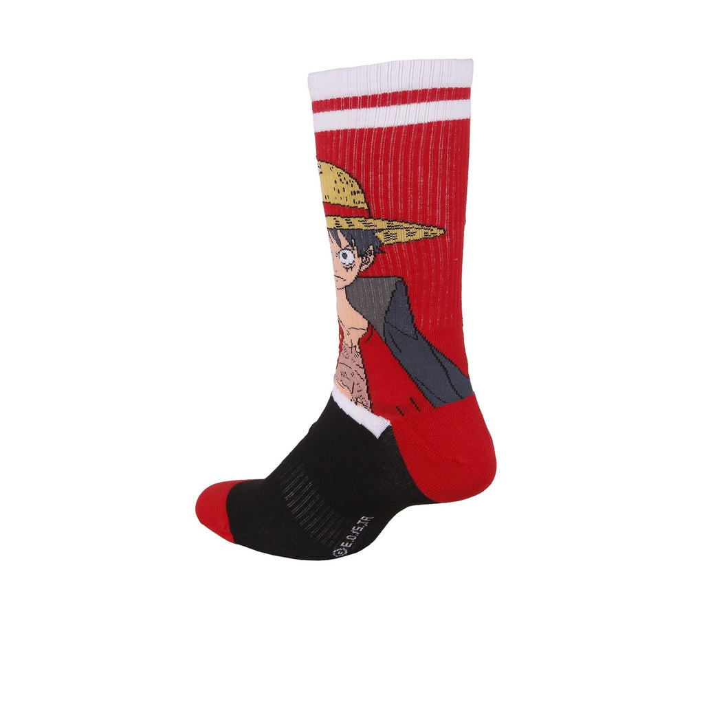Medias Con Caña Capslab One Piece Luffy Roja