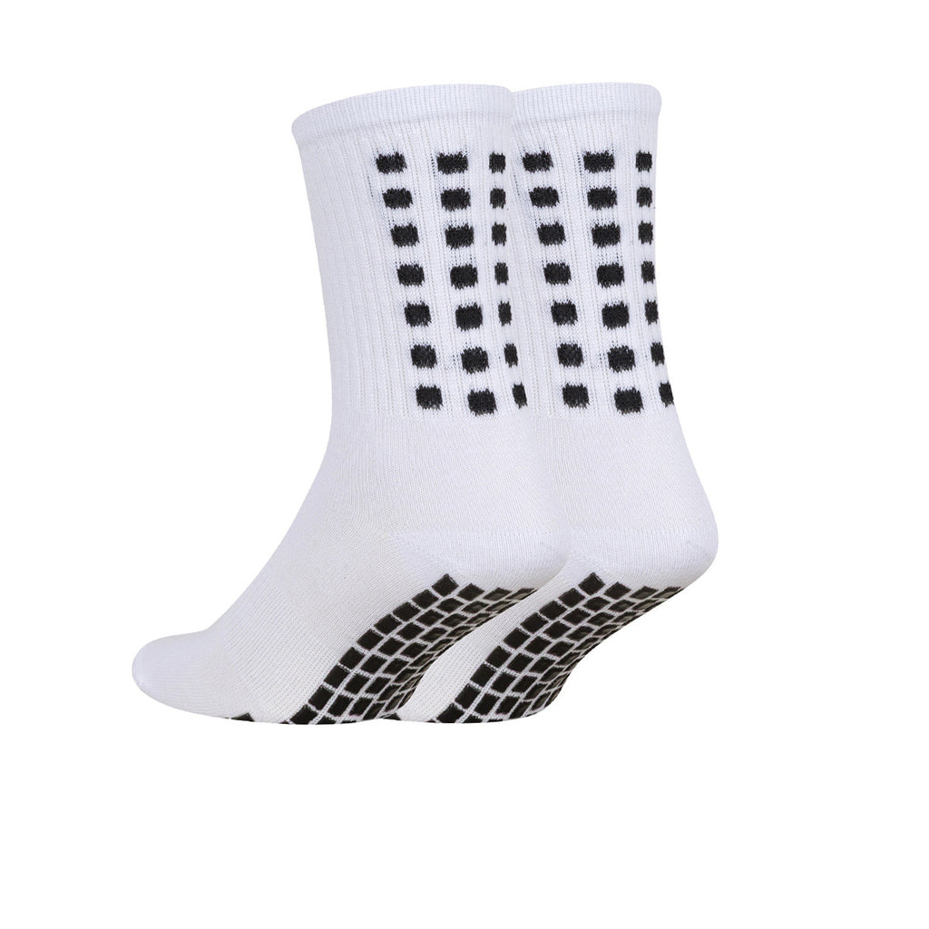 Medias Con Caña Pack X2 Best Sox Antideslizante Blanca