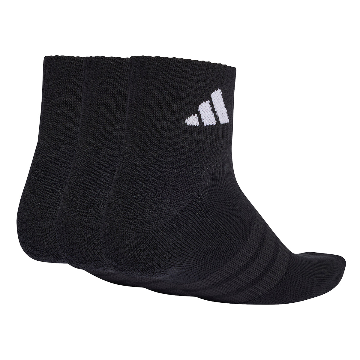 Medias Con Caña Pack X3 Adidas Negra