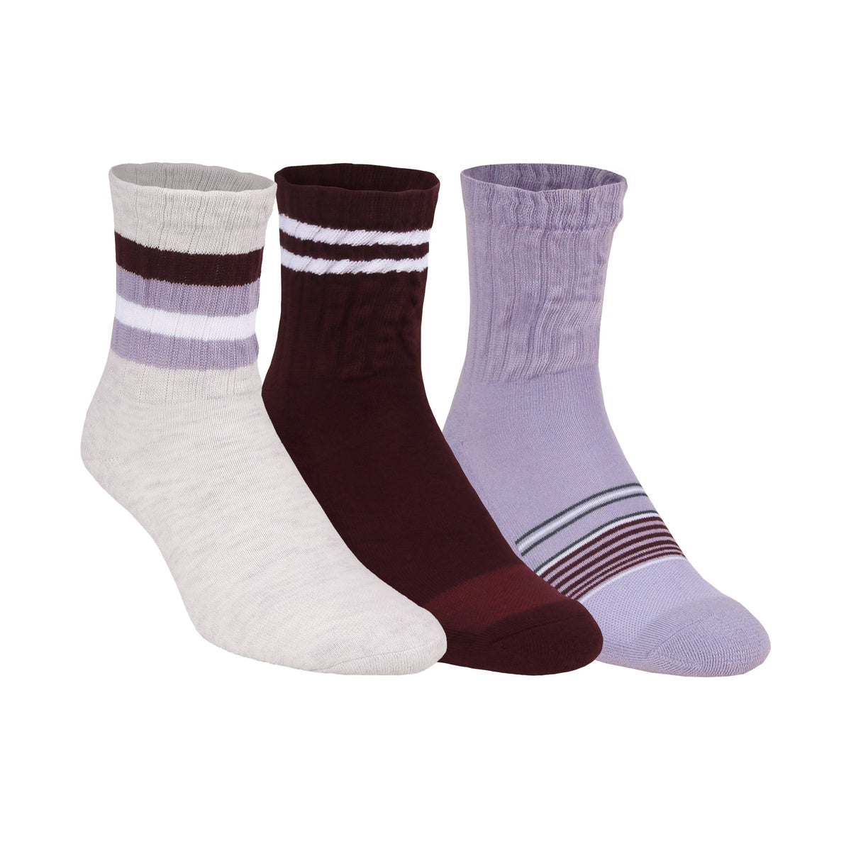 Medias Con Caña Pack X3 Converse Micro Mujer