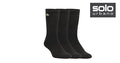 Medias Con Caña Pack X3 Lacoste Negra