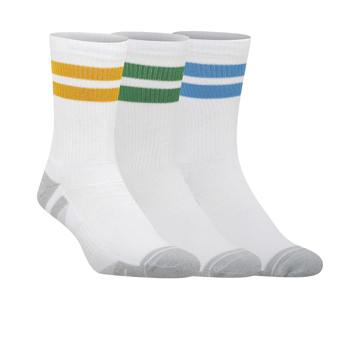 Medias Con Caña Pack X3 Under Armour Performance Tech Blanca