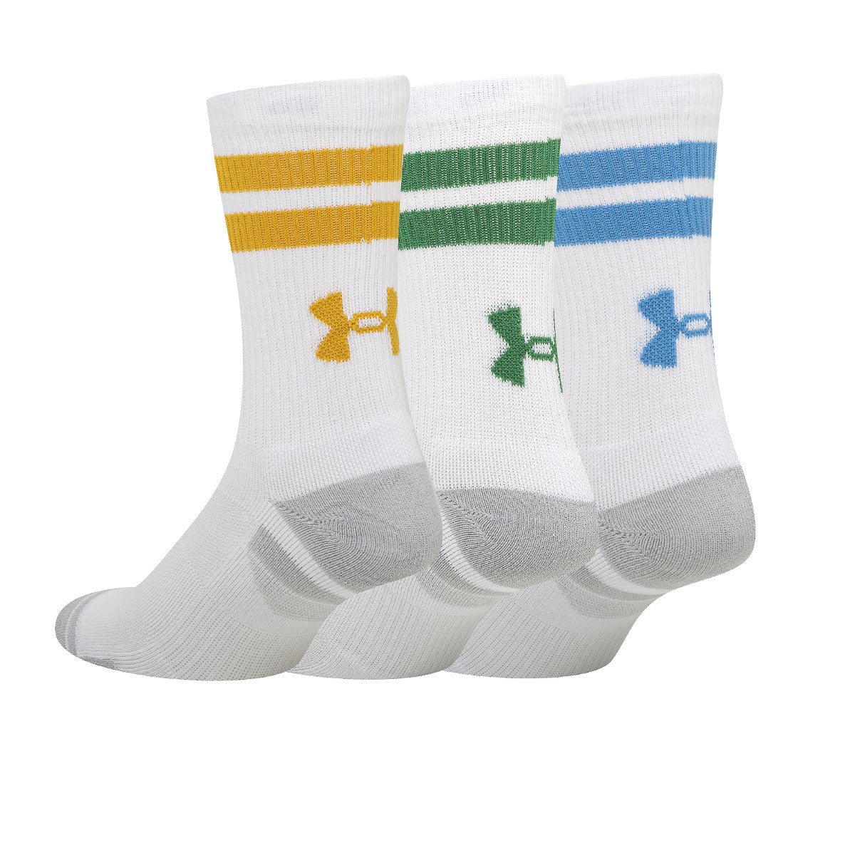 Medias Con Caña Pack X3 Under Armour Performance Tech Blanca