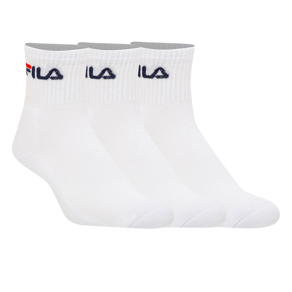 Medias Soquete Pack X3 Fila Blanca