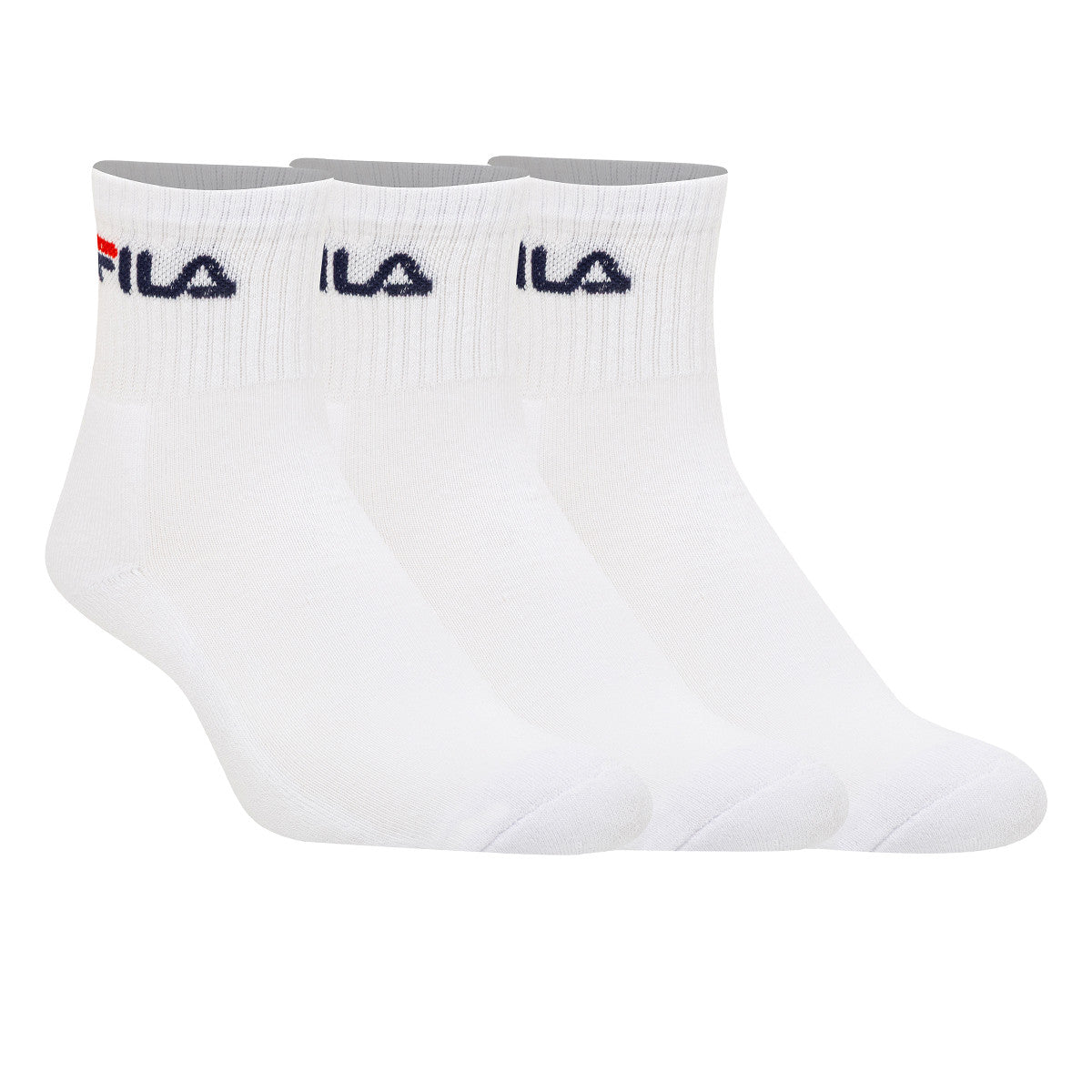 Medias Soquete Pack X3 Fila Blanca