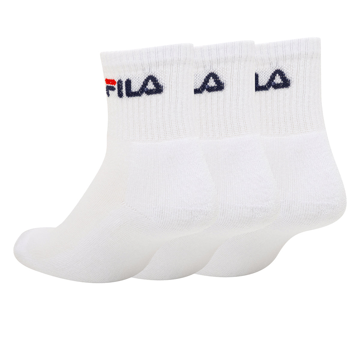 Medias Soquete Pack X3 Fila Blanca