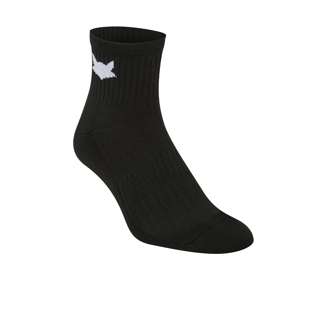Medias Soquete Tifox 2/4 Antideslizante Grip Negra