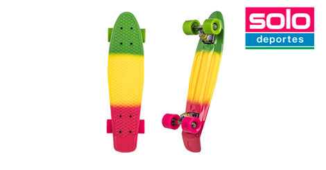 Mini Longboard Gold Tricolor